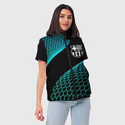Женский жилет Barcelona football net, цвет: 3D-черный — фото 2
