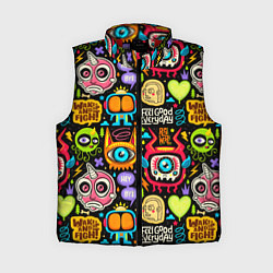 Женский жилет Feel good every day motivation monsters pattern