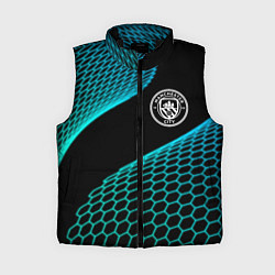 Женский жилет Manchester City football net, цвет: 3D-черный