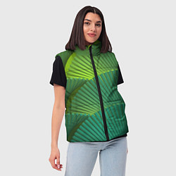 Женский жилет Объемные веерные столбики, цвет: 3D-светло-серый — фото 2
