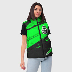 Женский жилет Real Madrid sport green, цвет: 3D-черный — фото 2