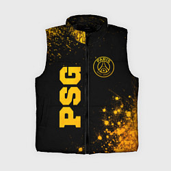 Женский жилет PSG - gold gradient вертикально