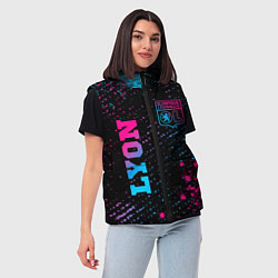 Женский жилет Lyon - neon gradient вертикально, цвет: 3D-черный — фото 2