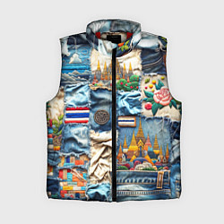 Женский жилет Пэчворк из Тайланда, цвет: 3D-красный