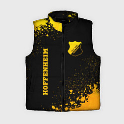 Женский жилет Hoffenheim - gold gradient вертикально, цвет: 3D-черный