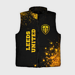 Женский жилет Leeds United - gold gradient вертикально