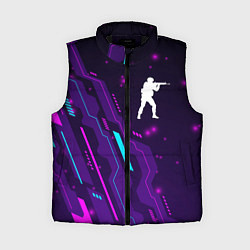 Женский жилет Counter Strike neon gaming