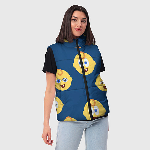 Женский жилет Лёлик и болик / 3D-Светло-серый – фото 3