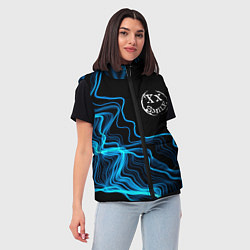 Женский жилет Avril Lavigne sound wave, цвет: 3D-черный — фото 2