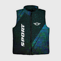 Женский жилет Mini sport glitch blue