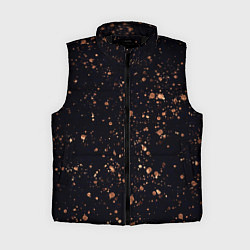 Женский жилет Чёрно-синий с золотым напылением