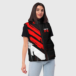 Женский жилет Nissan GTR - Cyber, цвет: 3D-черный — фото 2