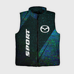 Женский жилет Mazda sport glitch blue