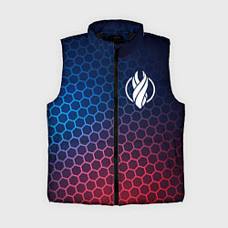 Женский жилет Dead Space неоновые соты, цвет: 3D-черный