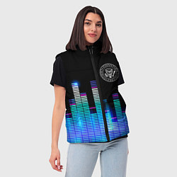 Женский жилет Ramones эквалайзер, цвет: 3D-черный — фото 2