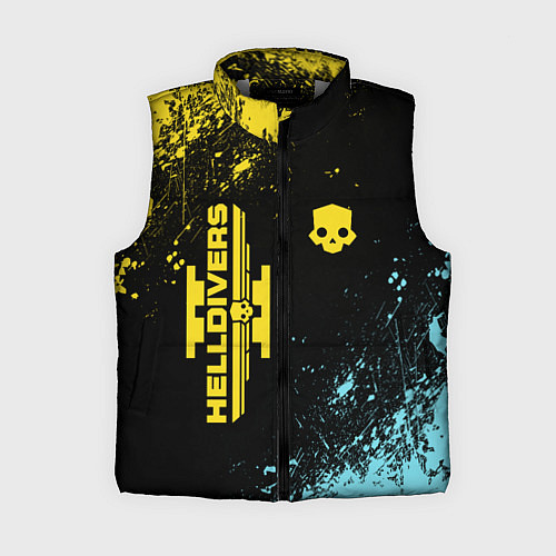 Женский жилет Helldivers 2: Skull Logo / 3D-Светло-серый – фото 1