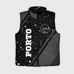 Женский жилет Porto sport на темном фоне вертикально, цвет: 3D-черный