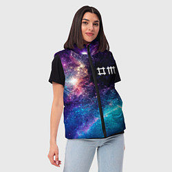 Женский жилет Depeche Mode space rock, цвет: 3D-черный — фото 2