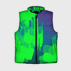 Женский жилет Зеленый фиолет