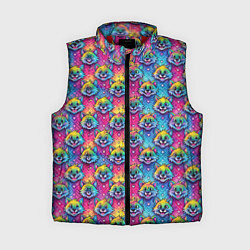 Женский жилет Фурри мордочки лисички, цвет: 3D-красный