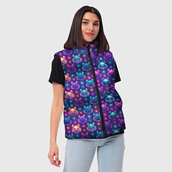 Женский жилет Фурри мордочки лисица, цвет: 3D-красный — фото 2