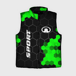 Женский жилет Great Wall green sport hexagon, цвет: 3D-черный
