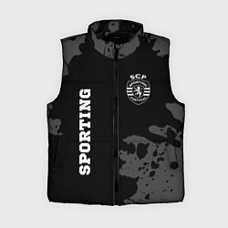 Женский жилет Sporting sport на темном фоне вертикально