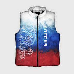 Женский жилет Герб России и флаг