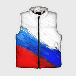 Женский жилет Триколор красками, цвет: 3D-красный