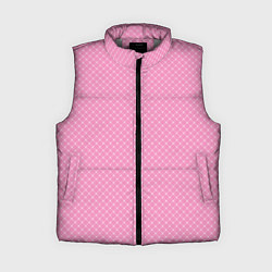 Женский жилет Розовый паттерн сеточка