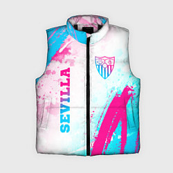 Женский жилет Sevilla neon gradient style вертикально, цвет: 3D-черный