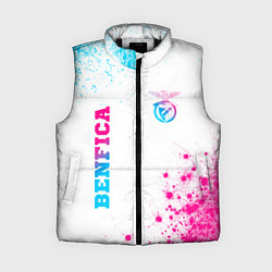 Женский жилет Benfica neon gradient style вертикально