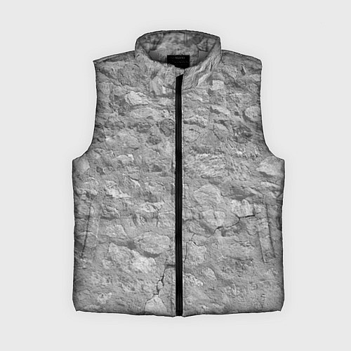 Женский жилет Серая кирпичная стена / 3D-Светло-серый – фото 1