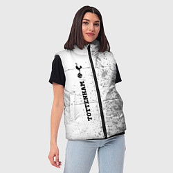 Женский жилет Tottenham sport на светлом фоне по-вертикали, цвет: 3D-черный — фото 2