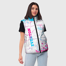Женский жилет Everton neon gradient style вертикально, цвет: 3D-черный — фото 2
