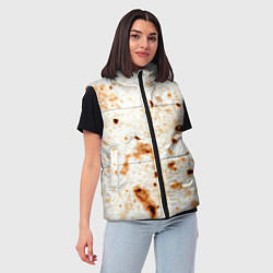 Женский жилет Текстура светлого лаваша, цвет: 3D-черный — фото 2