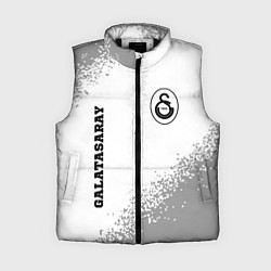 Женский жилет Galatasaray sport на светлом фоне вертикально, цвет: 3D-черный