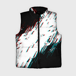 Женский жилет Glitch effect, цвет: 3D-черный