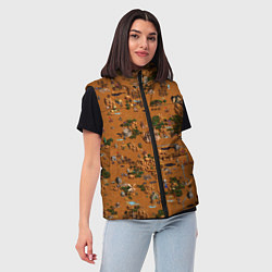 Женский жилет Герои 3 Карта Фабрики, цвет: 3D-красный — фото 2
