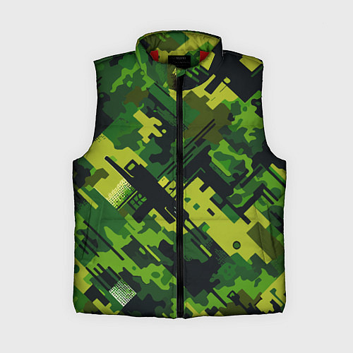 Женский жилет Camouflage - pattern ai art / 3D-Красный – фото 1
