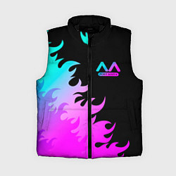 Женский жилет Bungo Stray Dogs неоновый огонь, цвет: 3D-черный