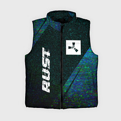 Женский жилет Rust glitch blue