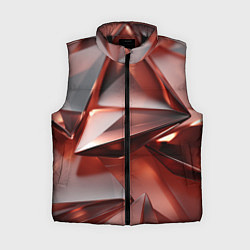 Женский жилет Рубиновые пирамидки, цвет: 3D-черный