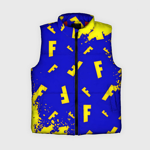 Женский жилет Fortnite краски неон / 3D-Красный – фото 1