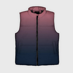 Женский жилет Градиент тёмный розовый в синий