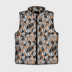 Женский жилет Кофейные зерна узор