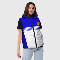 Женский жилет Arsenal fc sport geometry, цвет: 3D-черный — фото 2