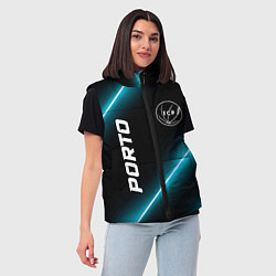 Женский жилет Porto неоновые лампы, цвет: 3D-черный — фото 2