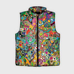 Женский жилет Абстрактные пятна, цвет: 3D-черный