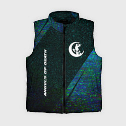 Женский жилет Angels of Death glitch blue